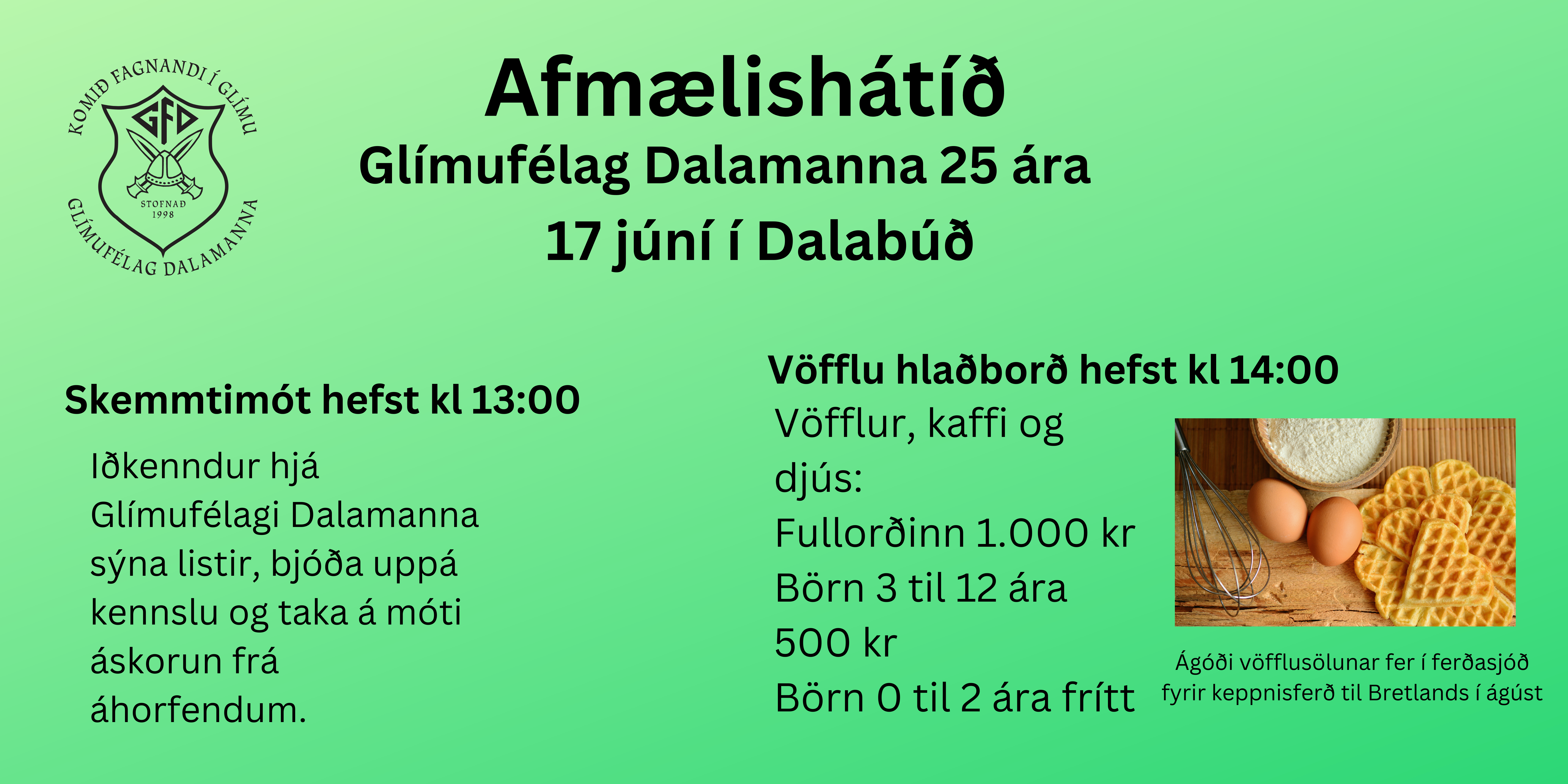 Aðalmynd fyrir “Afmælishátíð Glímufélags Dalamanna”