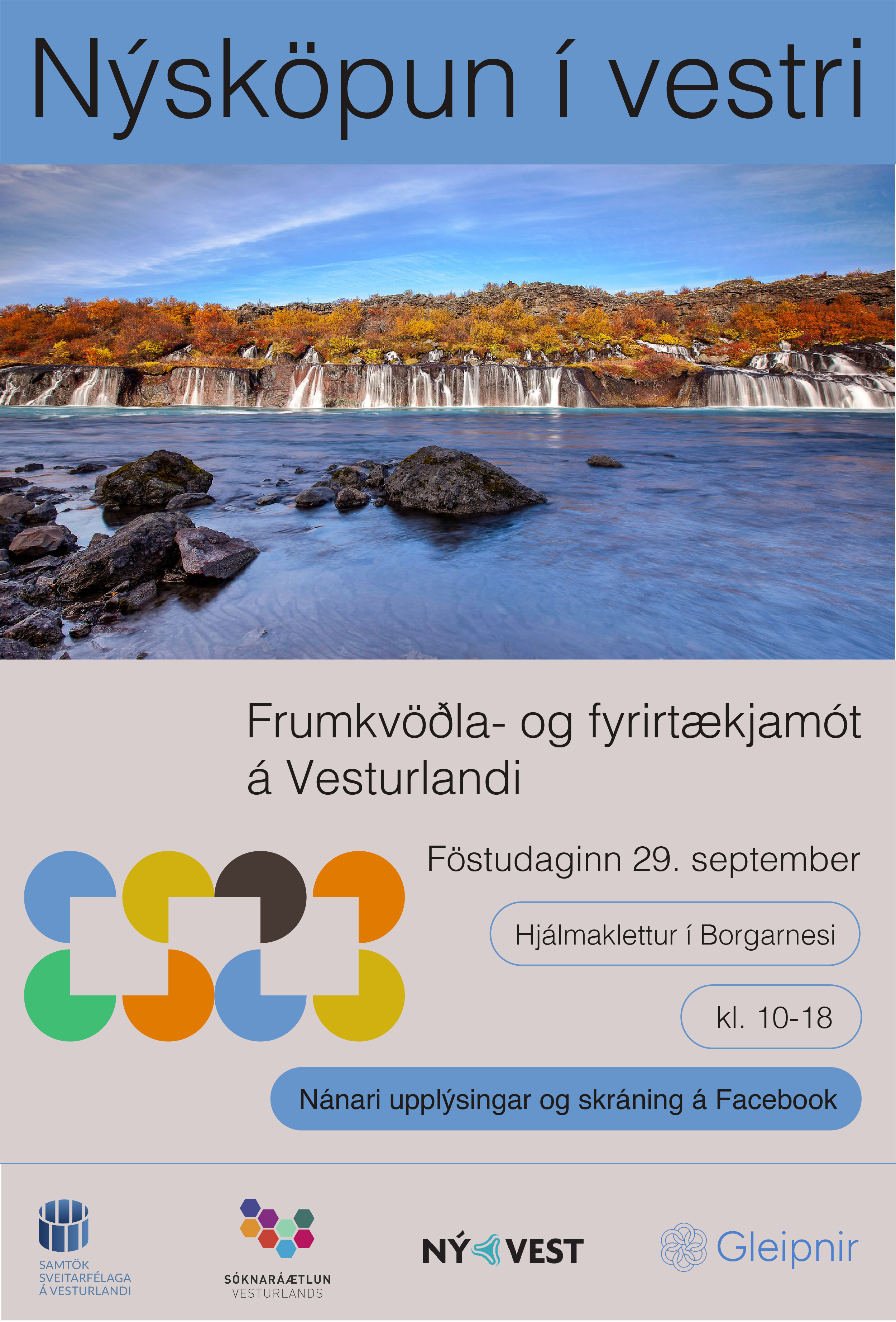 Aðalmynd fyrir “Nýsköpun í vestri: Frumkvöðla- og fyrirtækjamóti á Vesturlandi”