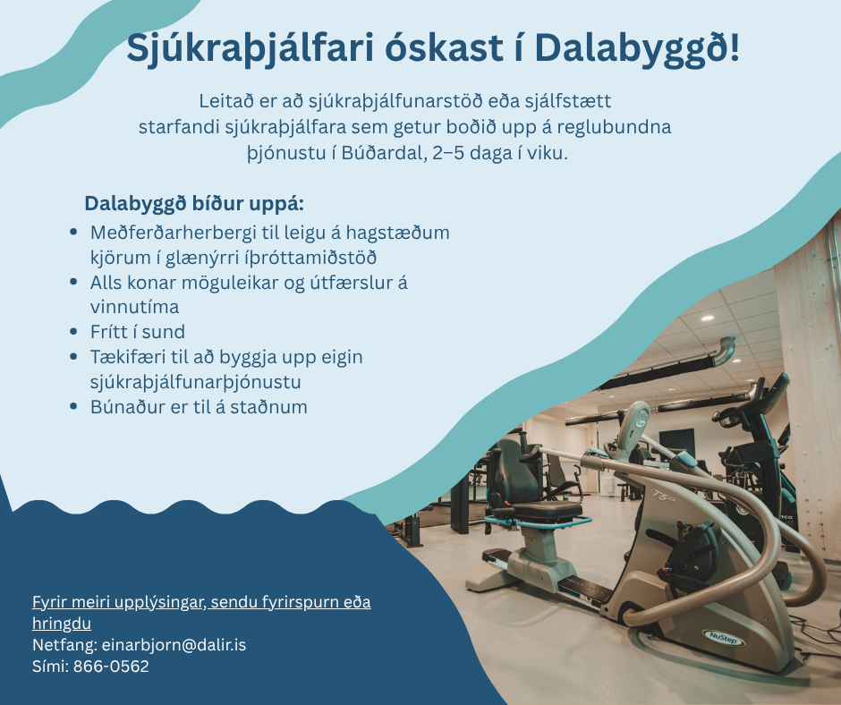 sjúkraþjálfari óskast í dalabyggð